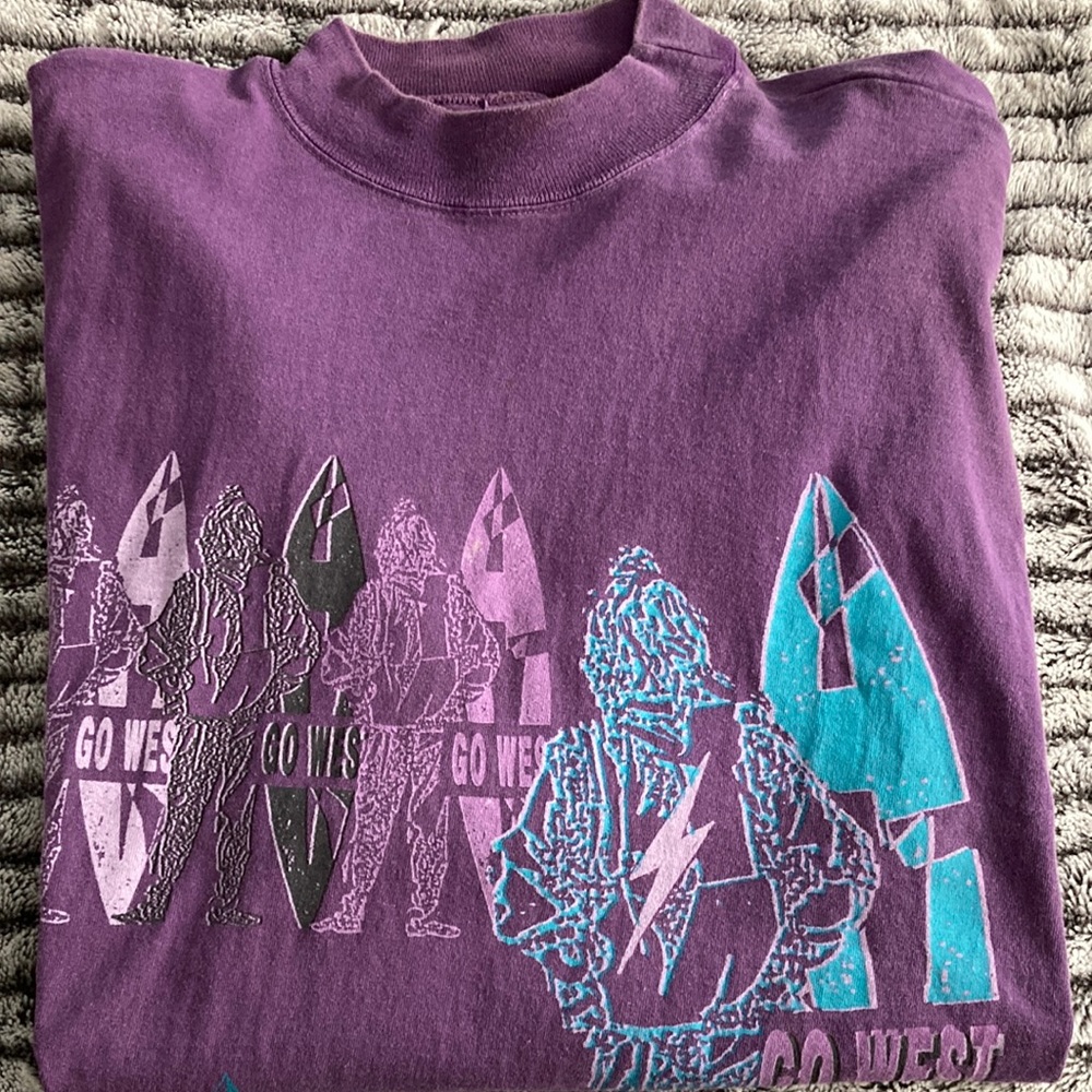 Vintage 80’s surf lighting bolt team tee